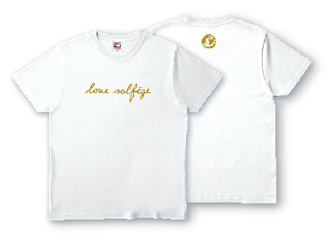 Love Solfege Tシャツ 白地 金 Kodomore Records